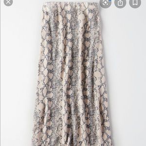American eagle snakeskin midi skirt